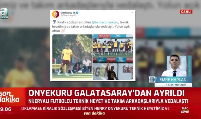 Henry Onyekuru Galatasaray'dan ayrıldı!