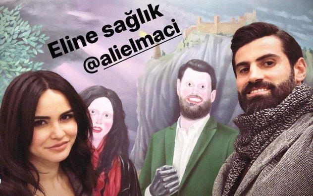 Volkan Demirel bu tabloya 50 bin TL ödedi Volkan Demirel bu tabloya 50 bin TL ödedi