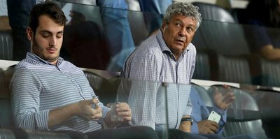 Mircea Lucescu tribünde