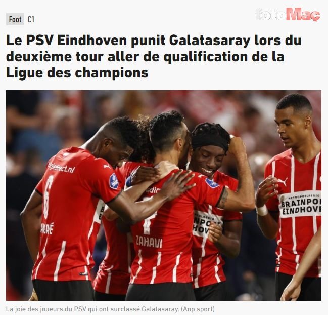 Son dakika spor haberi: PSV Eindhoven-Galatasaray maçını dünya basını böyle gördü!