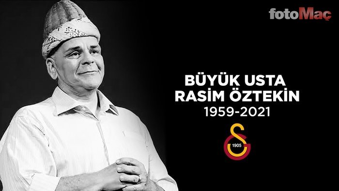 Spor kulüplerinden usta oyuncu Rasim Öztekin için başsağlığı mesajı!