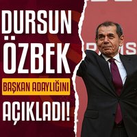 Dursun Özbek başkan adaylığını açıkladı!