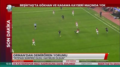 >Beşiktaş'a Gökhan ve Kagawa'dan kötü haber