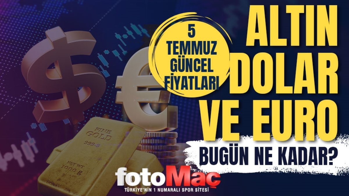 CANLI ALTIN FİYATLARI 5 Temmuz: Gram, çeyrek altın ne kadar? Güncel altın ve Dolar kuru CANLI ALTIN FİYATLARI 5 Temmuz: Gram, çeyrek altın ne kadar? Güncel altın ve Dolar kuru