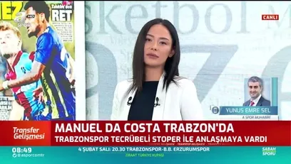 >Manuel da Costa Trabzonspor'da