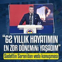 Saran'dan veda konuşması!
