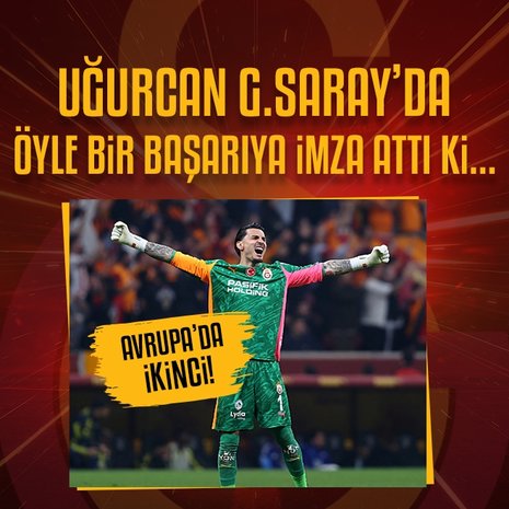 Galatasaray’da Uğurcan Çakır’dan büyük başarı!