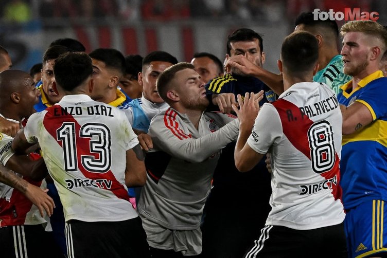 River Plate - Boca Juniors maçında ortalık savaş alanına döndü! Tam 7 kırmızı kart