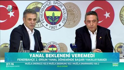 >İşte Ersun Yanal'ın Fenerbahçe karnesi!