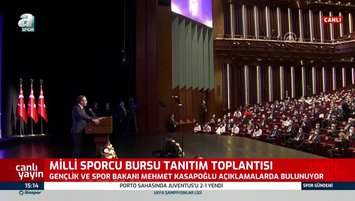 Bakan Kasapoğlu Milli Sporcu Bursu Tanıtım Toplantısı'nda konuştu