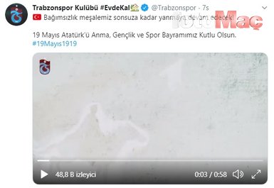 Süper Lig ekiplerinde 19 Mayıs coşkusu! İşte kutlama mesajları