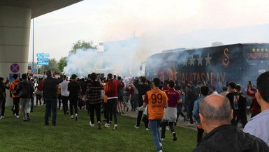 Galatasaray’a Ankara’da coşkulu karşılama!