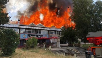Erzurum Atatürk Üniversitesi yangınında son durum