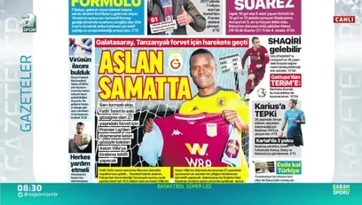 >Galatasaray'dan Samatta Bombası! / A Spor / Sabah Sporu / 29.03.2020