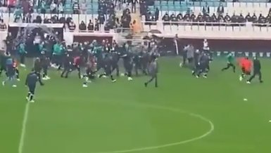 Bursaspor-Amedspor maçı öncesi oyuncular arasında gerginlik