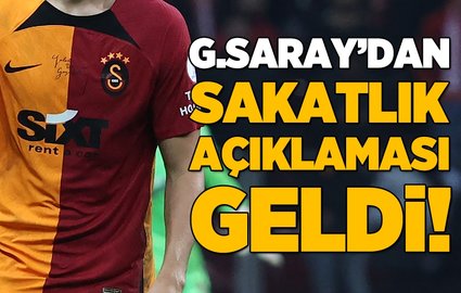 G.Saray'dan sakatlık açıklaması geldi!