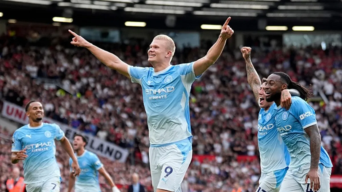 Manchester derbisinde kazanan City!