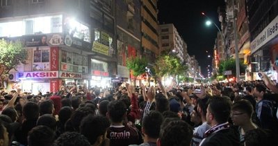 Elazığspor'a destek yürüyüşünde gerginlik