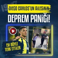 Diego Carlos'un ailesinin deprem paniği!