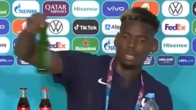Pogba da Ronaldo gibi şişe kaldırdı!