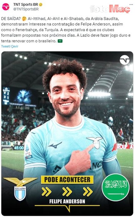 FENERBAHÇE TRANSFER HABERLERİ - Kanarya'dan Felipe Anderson atağı! 3 rakip birden