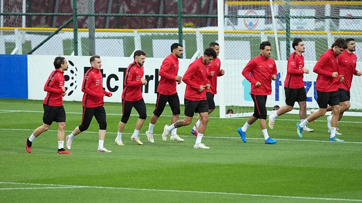 A Milli Takım Belçika maçı hazırlıklarını tamamladı