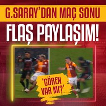 Galatasaray'dan maç sonu VAR paylaşımı!