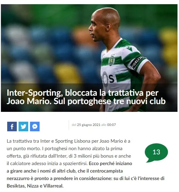 Beşiktaş'a Joao Mario müjdesi! Inter transferde masadan kalktı - 1