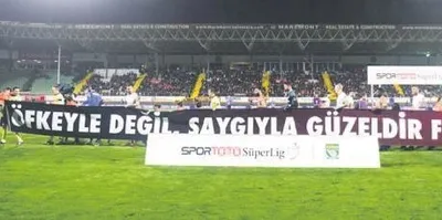 TFF’ye pankart teşekkürü