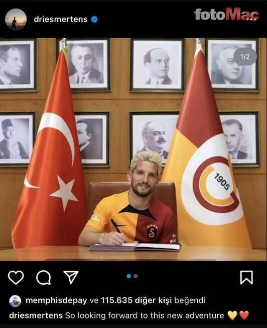 TRANSFER HABERİ: Memphis Depay Galatasaray taraftarını heyecanlandırdı!