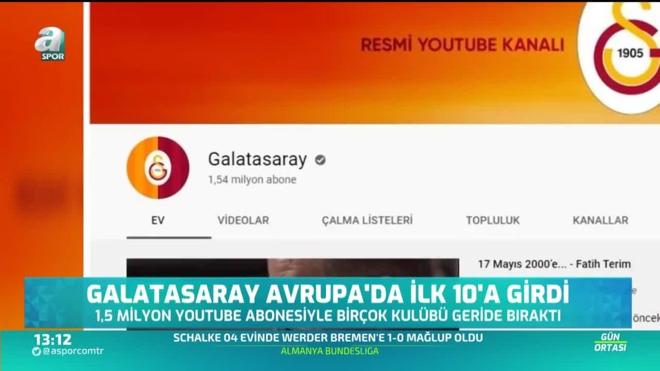 Galatasaray Dan Youtube Da Buyuk Basari Avrupa Da Son Dakika Video Videolari Video Haberleri Fotomac