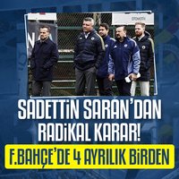 Saran'dan radikal karar! F.Bahçe'de 4 ayrılık daha