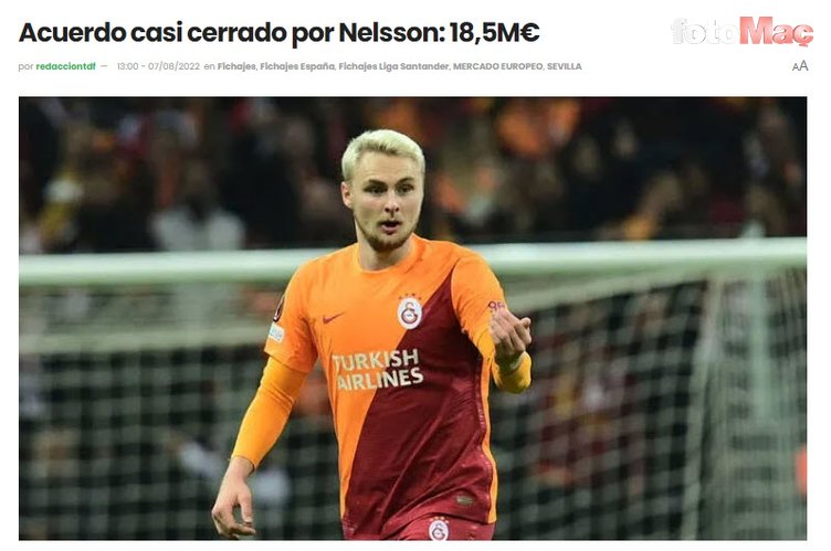 TRANSFER HABERİ: Nelsson Sevilla'ya gidiyor! İşte Galatasaray'ın kabul ettiği teklif
