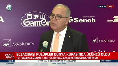 >TVF Başkanı Mehmet Akif Üstündağ Eczacıbaşı'nın galibiyetini değerlendirdi