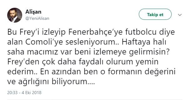 Alisan Dan Comolli Ye Tepki Son Dakika Fenerbahce Haberleri Fotomac