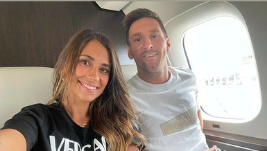 Son dakika spor haberi: Barcelona ile yollarını ayıran Lionel Messi PSG için yola çıktı