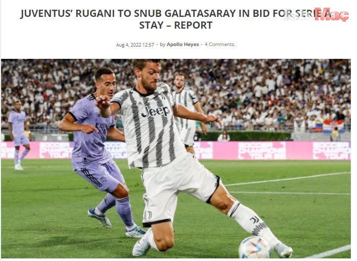 Daniele Rugani'den Galatasaray'a transfer cevabı!