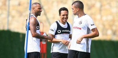 Beşiktaş'ta neşeli antrenman