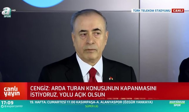 Mustafa Cengiz'den Arda Turan açıklaması