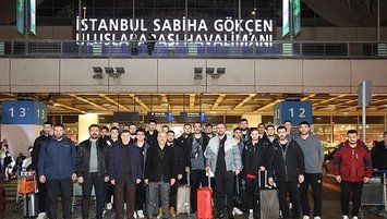 Şampiyona çiçekli karşılama