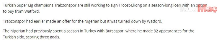 Trabzonspor'dan Fenerbahçe'ye transferde William Troost-Ekong çalımı!
