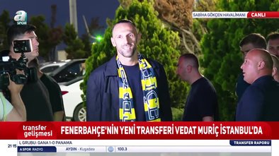 Vedat Muriqi, Fenerbahçe için İstanbul'da!