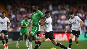 Valencia'ya evinde Betis çelmesi!