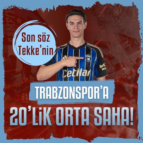 Trabzonspor’a 20’lik orta saha: İsak Vural!