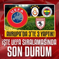 Avrupa'da Türk haftası! İşte UEFA sıralaması