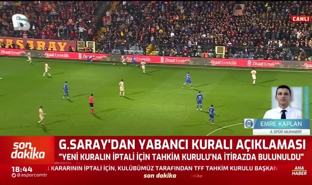 Galatasaray'dan yabancı kuralı açıklaması