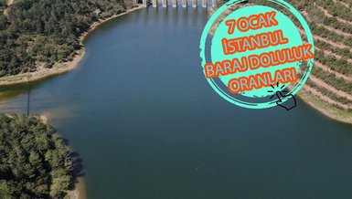 Baraj doluluk oranları - İstanbul baraj doluluk oranı İSKİ 7 Ocak rakamları