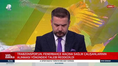 >TFF Trabzonspor'un Fenerbahçe maçı talebini reddetti!