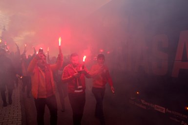 Bolu’da Galatasaray izdihamı yaşandı