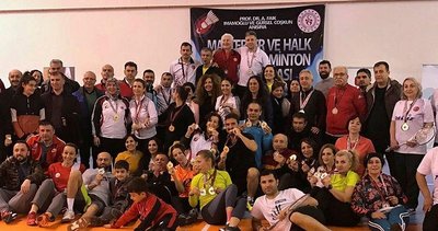 Türkiye Masterler ve Halk Badminton Şampiyonası sona erdi